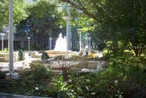 Uptown campus garden area