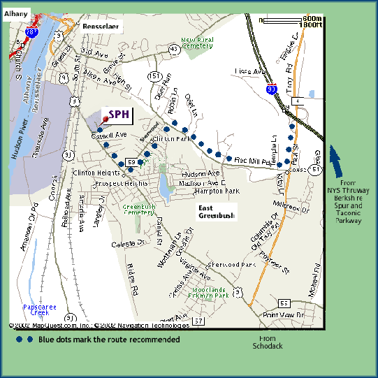 Map coming from the East