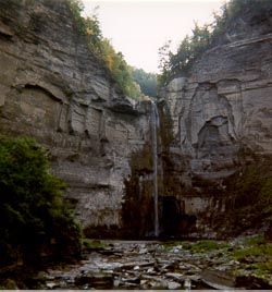 Taughannock Falls, near Ithaca, NY, was one of James Woodworth's favorite picnic spots