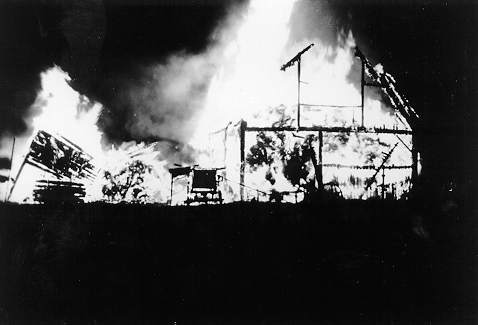 1939 DFU Milk Strike in Heuvelton and Canton - burning dairy barn.