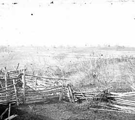 First Bull Run battlefield. Photograph taken in 1862.