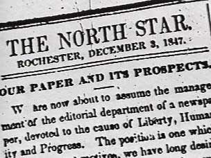 The North Star, established in 1847, edited by Frederick Douglas. From 'Soldiers Without Swords: The Black Press'.