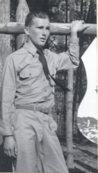 George Harvan at a CCC Camp, 1941.