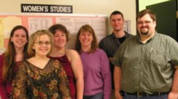 Editorial Board from left to right: Jerrine Wyman, Maggie Johnson, Danielle MacDonald, Janet Young, Sam Huntington, Jonathan Charon
