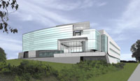 Rendering of the UAlbany Gen*NY*Sis Center for Excellence in Cancer Genomics