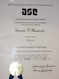 Fellow of the American Society of Criminology