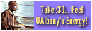 Take :30. Feel UAlbany's Energy!