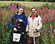 Doctoral student Anna Hartwell and biology Pr0fessor Gary Kleppel are tracking the effect of purple loosestrife on wetlands in New York State through high-tech remote sensing equipment.