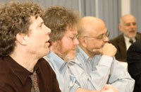 Roberson held faculty interest at the Feb. 2 workshop.
