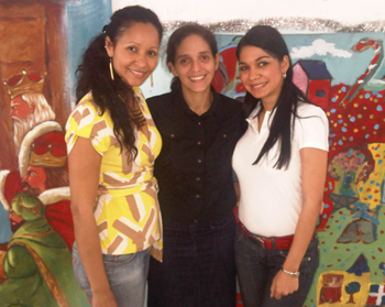 Lissette Acosta Corniel at left, created a foundation to help children in the Dominican Republic  