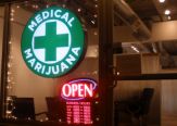 a storefront with a sign saying Medical Marijuana