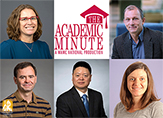 Headshots of five UAlbany faculty members