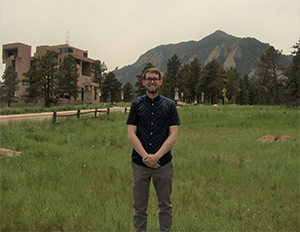 DAES Ph.D. student Josh Alland in Boulder, CO at the National Center for Atmospheric Research.