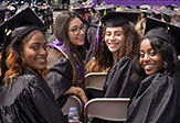 Students at commencement.
