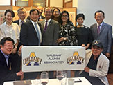 President Rodríguez meets with Great Danes' alumni and friends during East Asia trip.