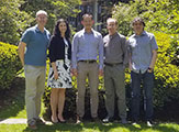 DAES researchers awarded NSF grant dollars take group photo on Uptown Campus Podium.