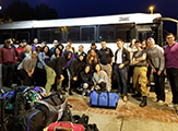 UAlbany's 30 CEHC students take a group photo before departing for Puerto Rico.