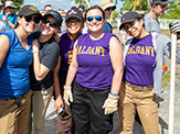 UAlbany CEHC students take a group photo while volunteering in Puerto Rico.