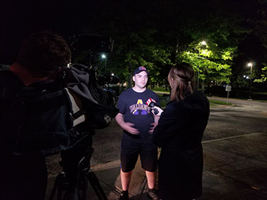 UAlbany CEHC junior Michael Apollo speaks with News Channel 13 - WNYT after returning from Puerto Rico.