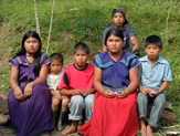 A Ngobe village family in the mountains of Costa Rica