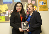 Shuang Liang with Dolores Cimini, Middle Earth Program Director