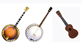 Stazyck two banjos and a ukuele