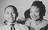 Emmett Till and his mother, Mamie.