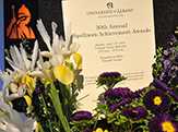 Spellman Awards program and flowers