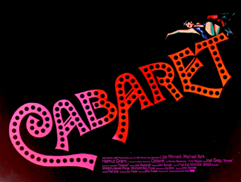 Poster of 1970s movie musical Cabaret