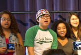 UAlbany and Albany High students sing together