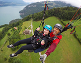 UAlbany student skydives in Switzerland.