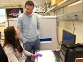 UAlbany RNA Professor Dan Fabris works with colleagues