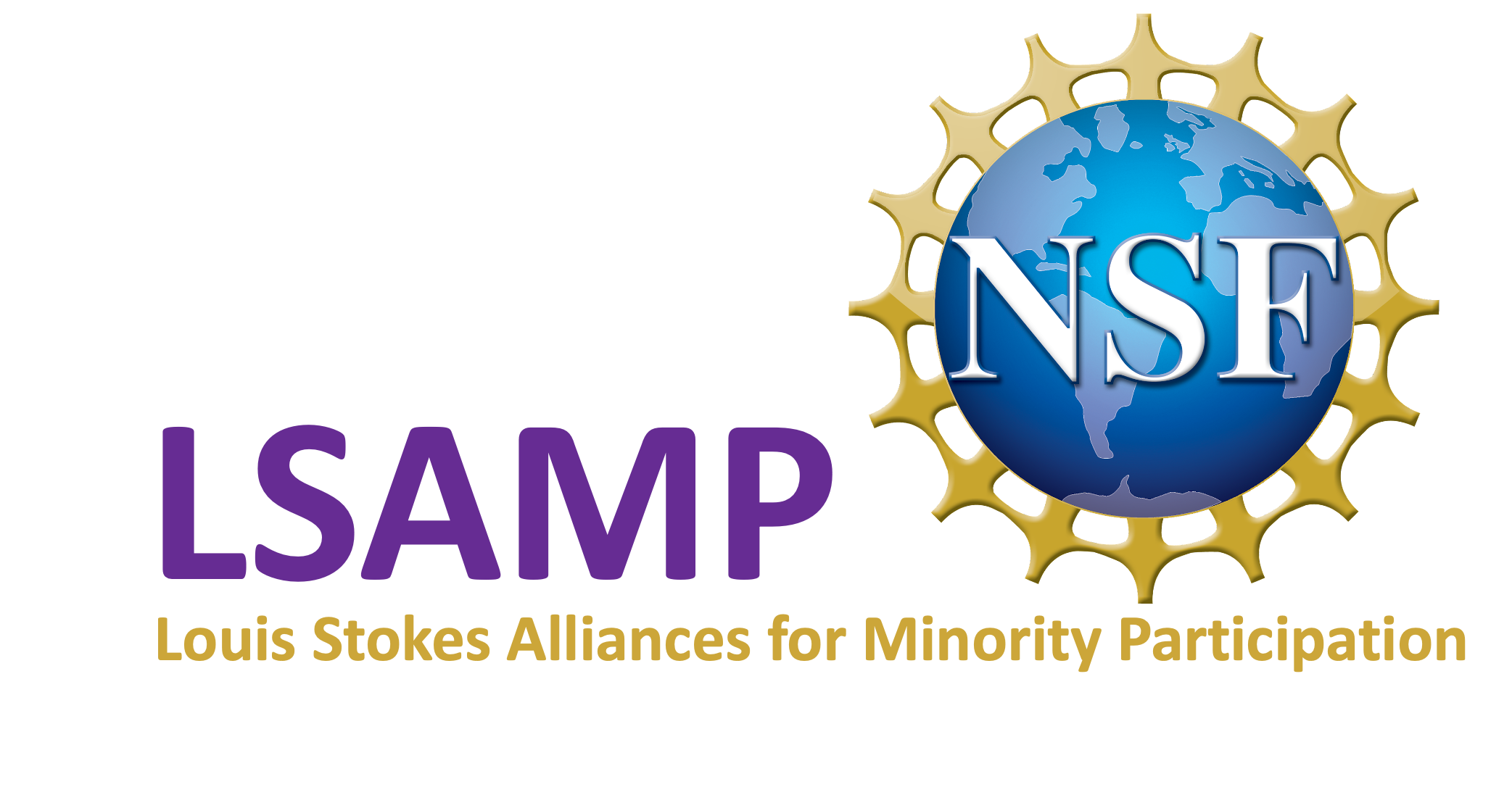 Louis Stokes Alliances for Minority Participation (LSAMP) program name with the NSF logo