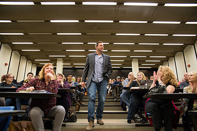 Edward Burns, award-winning filmmaker, actor, screenwriter, and former UAlbany student returned to campus for a New York State Writers Institute event on November 6, 2015. 