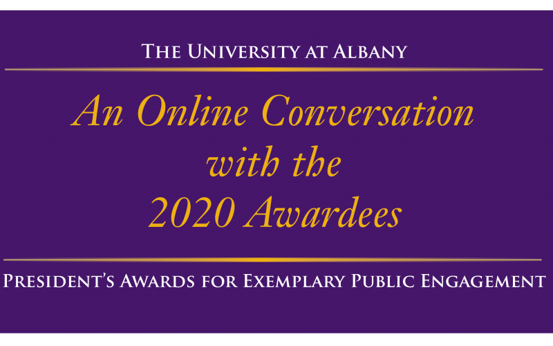 Program cover for Public Engagement Award event
