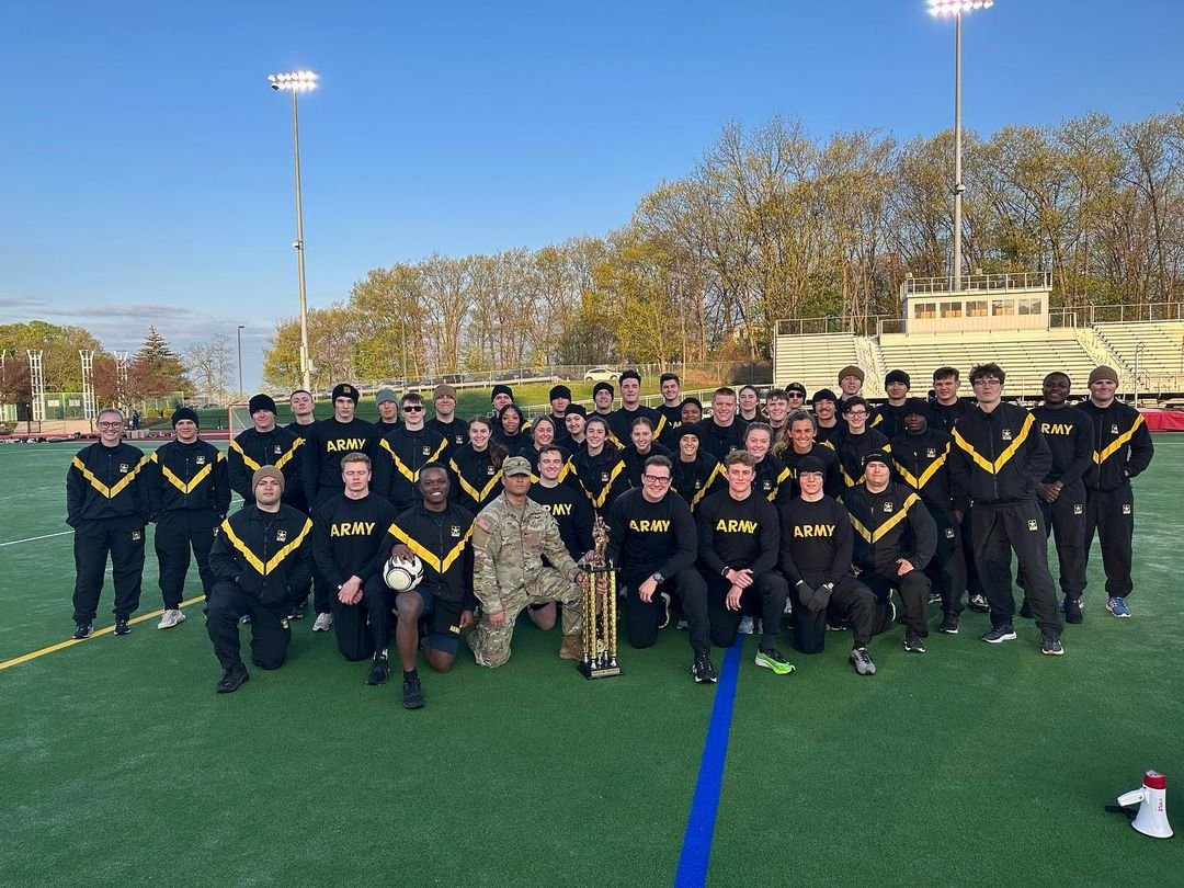 Army ROTC team defeating NROTC and AFROTC for the Taylor Trophy.