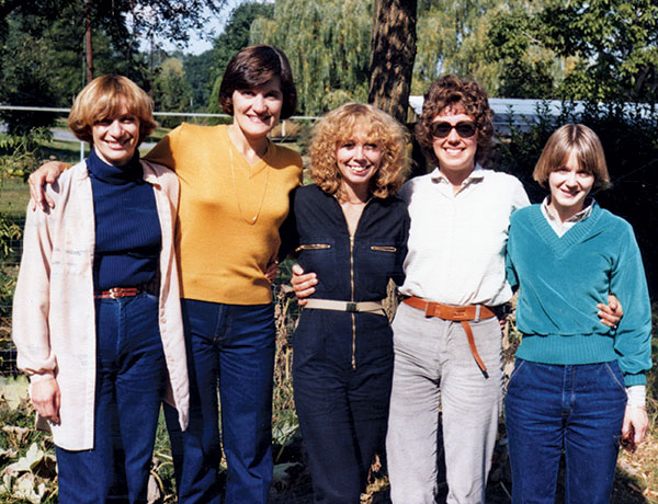 Rosina, Sandra, Victoria, Bonnie and Mary back in 1967