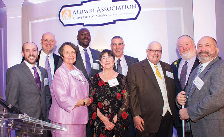 past and present Alumni Association leaders