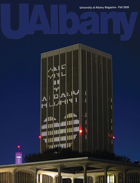 Spring 2020 UAlbany Magazine Cover