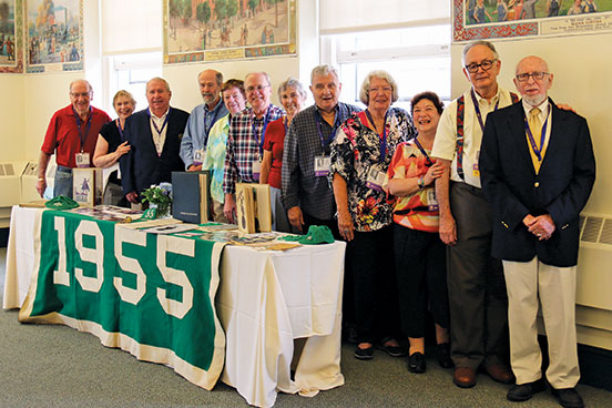 the Class of 1955 at their 60th year reunion last September