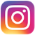Instagram icon. Pink gradient tile with white camera icon. 