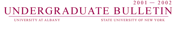 Undergraduate Bulletin, 2001-2002