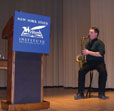 Scott Smith playing the saxophone