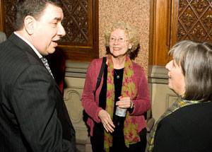 Georeg Phillip with Mary Gordon and Jean Valentine