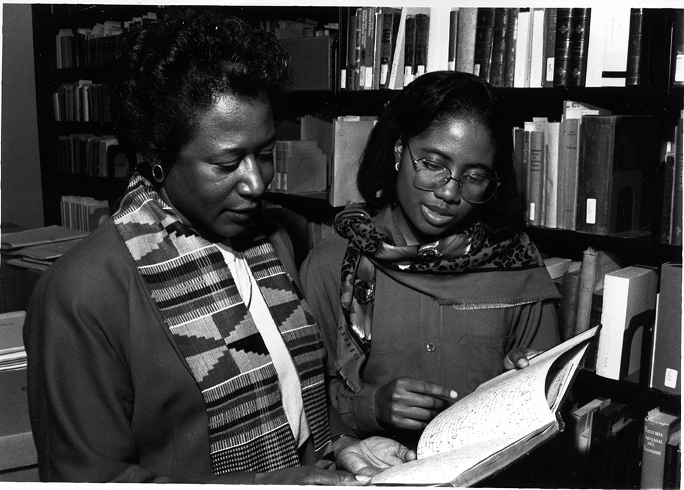 Dr. Lillian Williams and La Nina Clayton during Graduate Study at UAlbany