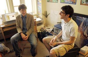 Two UAlbany Students in a Residence Hall
