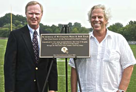 John K. Mara, President and Chief Executive Officer of the New York Giants, and Steve Tisch, Chairman and Executive Vice President of the Giants