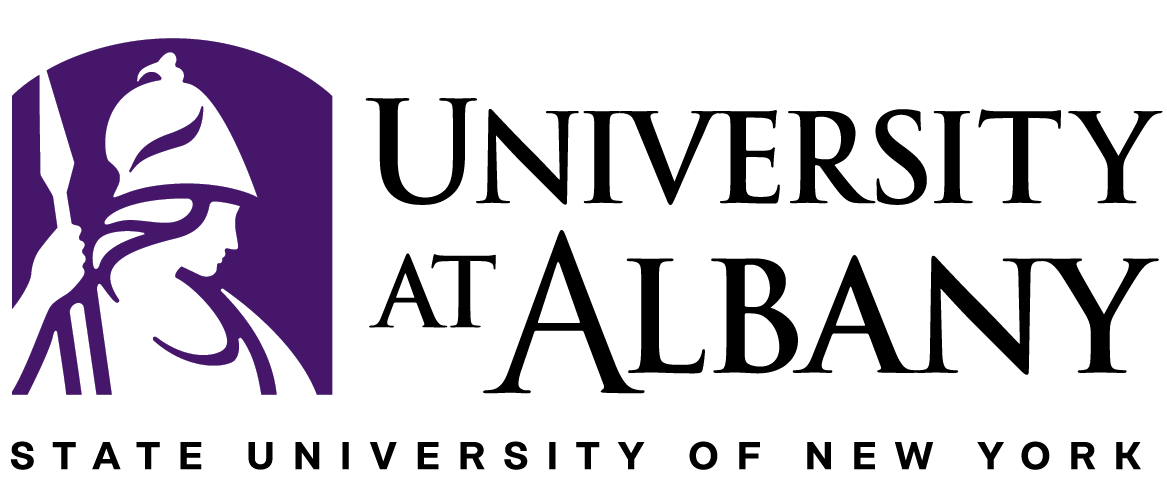 UAlbany logo featuring Minerva - State University of New York