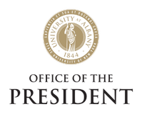 University at Albany President's Office logo