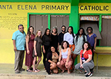 From UAlbany students' recent experiential learning trip, in front of the Santa Elena Primary School.